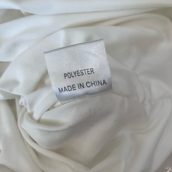 RUMOUR size 8 ruched cutout mini dress in white - Picture 6 of 6